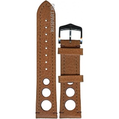 Изображение товара Ремешок для часов Hirsch Rally L 051020-70-2-22 телячья кожа перфорированный коньячный