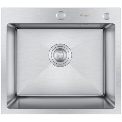 Изображение товара Мойка для кухни Hoffger HFG-5045S (HFG-5045S ECO) Сталь Сатин