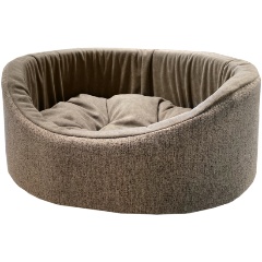 Изображение товара Лежанка HOMEPET Жаккард №3 57х45х20 см, розово-серый