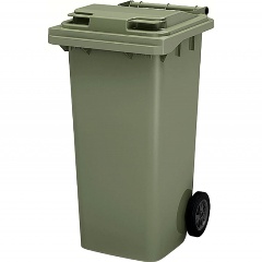 Изображение товара Контейнер мусорный HONEYCOMB 120 л. с крышкой, зеленый