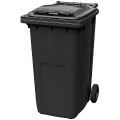 Изображение товара Контейнер мусорный HONEYCOMB 240 л. с крышкой, серый