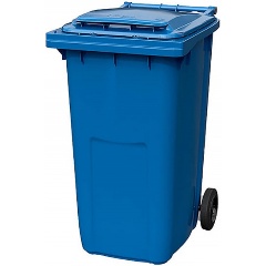 Изображение товара Контейнер мусорный HONEYCOMB 240 л. с крышкой, синий