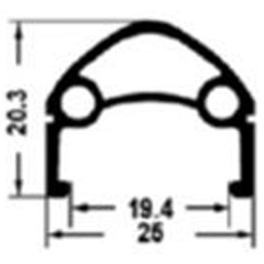 Изображение товара Обод велосипедный HORST H35236, 29", двойной, пистонированный, дисковый тормоз, (622х25/19.4х20.3мм 36отв.) черный, 00-180921