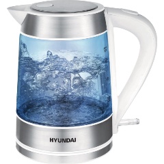 Изображение товара Чайник Hyundai HYK-G3606 с мощностью 2200 Вт и объемом 1.7 литра
