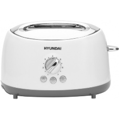 Изображение товара Тостер Hyundai HYT-8003 белый с регулировкой степени обжарки и функциями разморозки подогрева