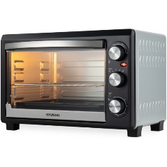 Изображение товара Мини-печь Hyundai MIO-HY073 серебристый черный мощность 1500 Вт 26 л