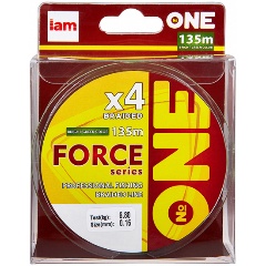 Изображение товара Леска плетеная ONE FORCE Х4-135 (bright-green) 0.14мм