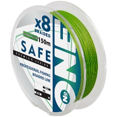 Изображение товара Плетеный шнур ONE SAFE Х8 150 0.15мм, зеленый (green)