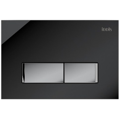 Изображение товара Клавиша смыва IDDIS Uniglass UNG10GBi77, универсальная, 010, черное стекло