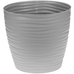 Изображение товара Кашпо IDEA ДЮНА D180мм 3л с поддоном М 3069 Серый