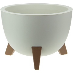 Изображение товара Кашпо IDEA ФЛОРИАН D350мм 12л М 3187 белый ротанг