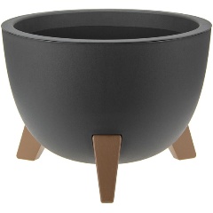 Изображение товара Кашпо IDEA ФЛОРИАН D350мм 12л 3187 графитовое для интерьера и уличного использования