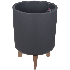 Изображение товара Кашпо IDEA ФЛОРИАН высокое D300мм 19л с автополивом М 3159 Графитовый