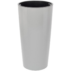 Изображение товара Кашпо IDEA круглое ПИЛАР D390 H750 мм 23/69л с вкладышем М 3088 Смоки