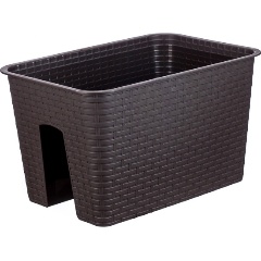 Изображение товара Кашпо на перила IDEA РОТАНГ 12л М 3227 коричневый ротанг