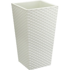 Изображение товара Кашпо IDEA РОТАНГ 320х320х565мм М 3084 белый ротанг