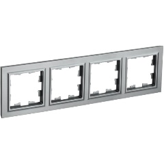 Изображение товара Рамка IEK 4-м BRITE РУ-4-БрС сталь, BR-M42-K46