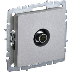 Изображение товара Розетка TV IEK Brite РТВ11-0-БрА, оконечная, алюминий, BR-A10-O-K47