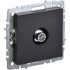 Изображение товара Розетка TV IEK Brite РТВ11-0-БрЧ, оконечная, черный, BR-A10-O-K02