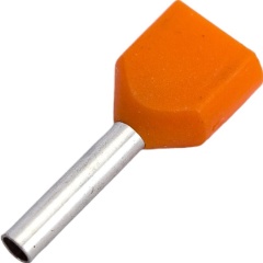 Изображение товара Наконечник-гильза IEK НГИ2 0,5-8 (оранжевый, 20шт), UTE10-4-D1-8-100