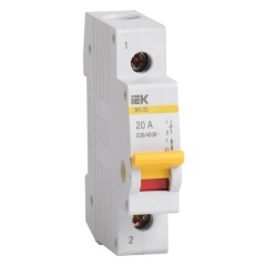Изображение товара Выключатель нагрузки IEK ВН-32 32А/1П MNV10-1-032 для распределительных щитов