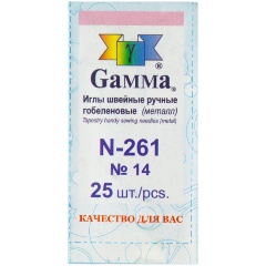 Изображение товара Иглы гобеленовые GAMMA N-261 №14 25 шт острые для вышивания и гобеленов