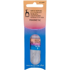 Изображение товара Иглы ручные PONY для шитья с золотым ушком с магнитом Sharps MAGNETIC, № 9, 20шт, 1659