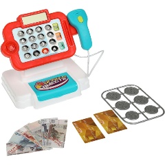 Изображение товара Игровой набор ИГРАЕМ ВМЕСТЕ 2101U307-R Касса свет-звук, калькулятор