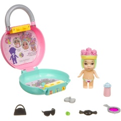 Изображение товара Игровой набор BONDIBON ВВ3864 OLY Кукла девочка в чемоданчике на кодовом замке, 8 см