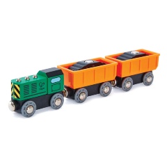 Изображение товара Игровой набор HAPE E3718_HP Поезд Дизельный грузовой