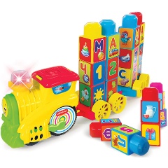Изображение товара Игровой набор АЗБУКВАРИК 28433-0 Поезд музыкальный Буковка Желтый