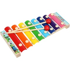 Изображение товара Деревянная игрушка БУРАТИНО Синий Трактор. Металлофон, STR17-NW