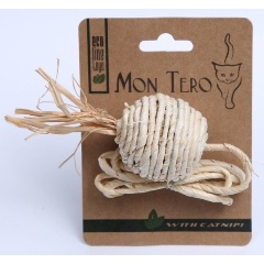 Изображение товара Игрушка для кошек МОН ТЕРО ЭКО мячик с хвостиком