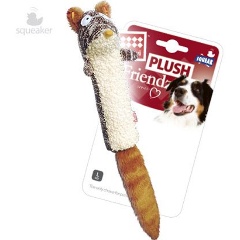 Изображение товара Игрушка для собак GiGwi Белка с пищалкой 29см, серия PLUSH FRIENDZ