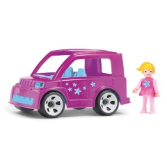 Изображение товара Игрушка EFKO 33220EF-CH Городской розовый автомобиль с водителем