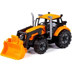 Изображение товара Игрушка инерционная ПОЛЕСЬЕ 91802 Погрузчик Прогресс оранжевый