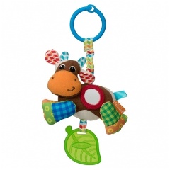 Изображение товара Подвеска INFANTINO 5058 Коровка с прорезывателем и зеркальцем для малышей