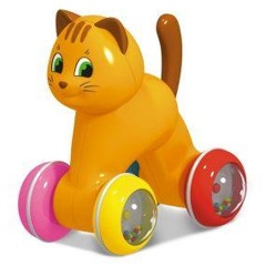 Изображение товара Каталка STELLAR 01931 Котик для малышей от 1 года развивающая игрушка