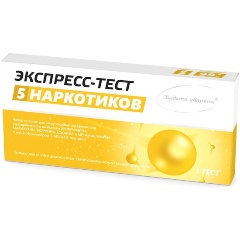 Изображение товара Тест для выявления 5 видов наркотиков ИммуноХром-5-Мульти-Экспресс в моче