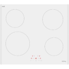 Изображение товара Индукционная варочная панель Korting HI 64013 BW 60 см стеклокерамика белый цвет
