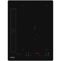 Изображение товара Индукционная варочная панель Korting HIBH 40980 NB с вытяжкой стеклокерамическая дизайн Домино
