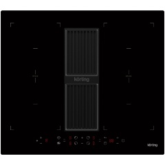 Изображение товара Индукционная варочная панель с вытяжкой Korting HIBH 68980 NB