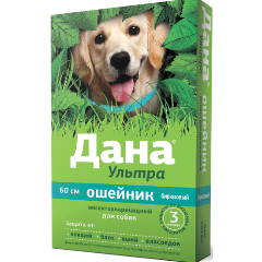Изображение товара Ошейник инсектоакарицидный Дана Ультра для собак 60 см бирюзовый