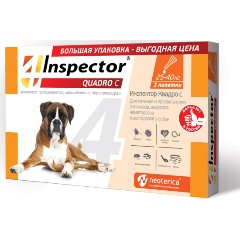 Изображение товара Капли на холку Inspector Quadro для собак 25-40 кг защита от паразитов