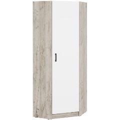 Изображение товара Шкаф угловой ИНТЕРЬЕР-ЦЕНТР Вега, Дуб крафт серый, Белый