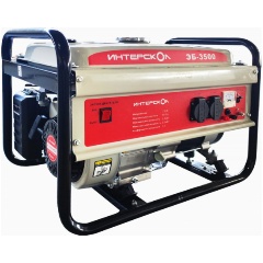 Изображение товара Генератор ИНТЕРСКОЛ бензиновый синхроннаый ЭБ-3500