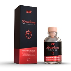 Изображение товара Массажный гель INTT с ароматом клубники Strawberry - 30 мл.
