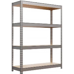 Изображение товара Стеллаж IRONMEBEL Optimus Hook Pro RAL7035 2000х1800х600 4 яруса металлический