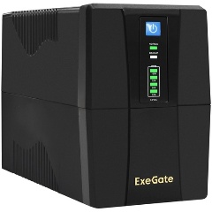 Изображение товара Источники бесперебойного питания ExeGate SpecialPro UNB-600.LED.AVR.2SH 600VA/360W