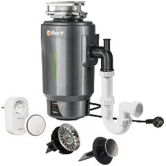 Изображение товара Измельчитель пищевых отходов Bort TITAN 8000 Control мощный бесшумный 800 Вт